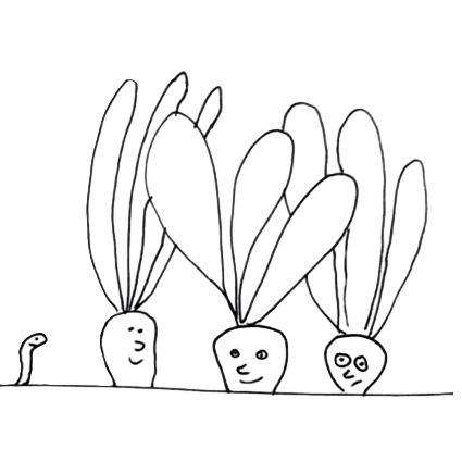 grow vegetables drawing